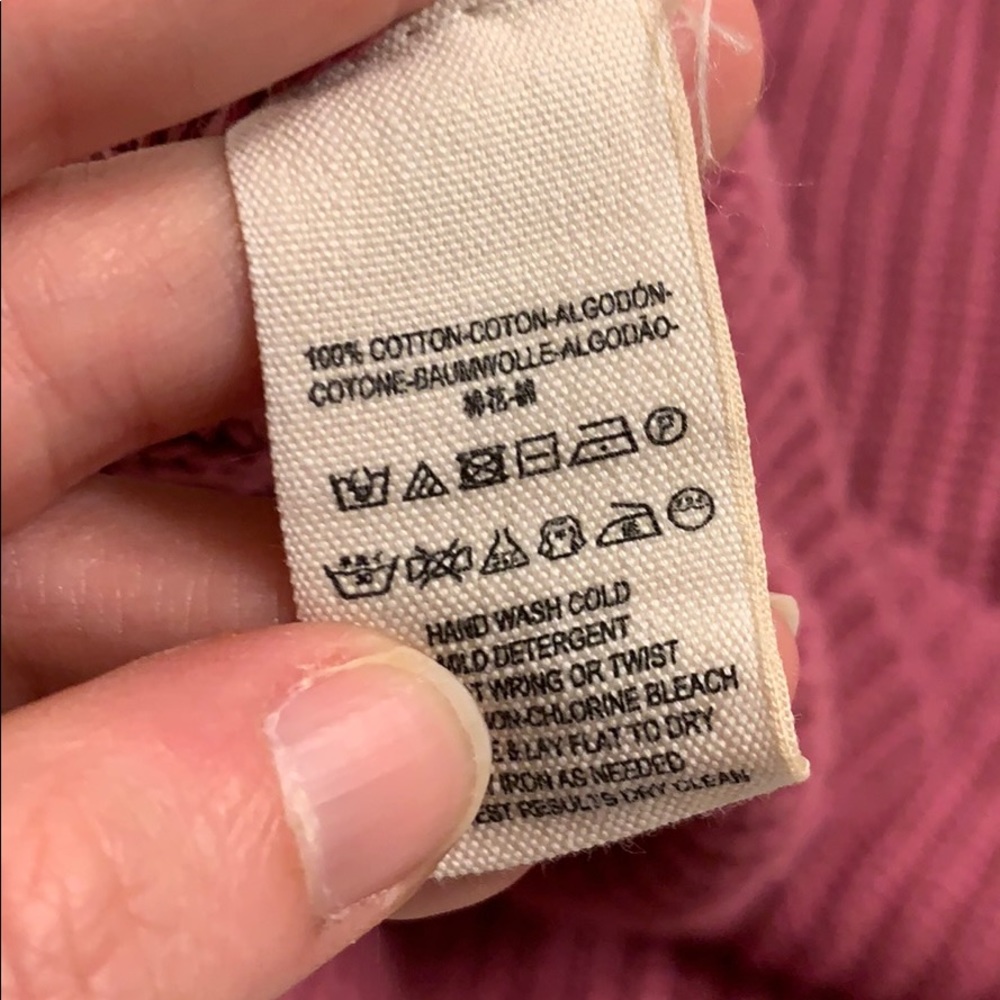 Free People Damsel Pink Bell Sleeve Knit Sweater - Picture 7 of 7